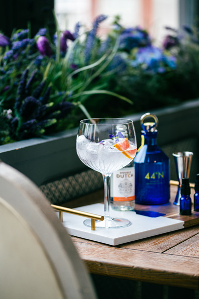 Aubaine Restaurant gin experience