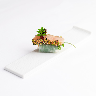 Tuna Canapes at Michelin Star Sola