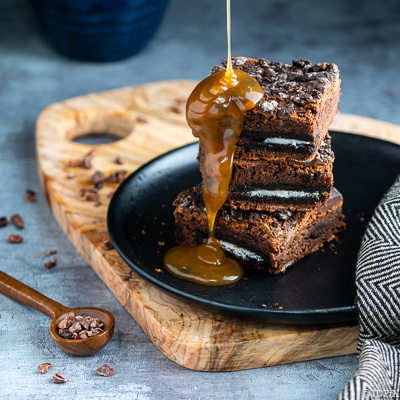 Oreo Brownie Tray Bake